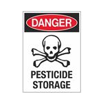 Danger Pesticide Storage 10" x 14" Sign